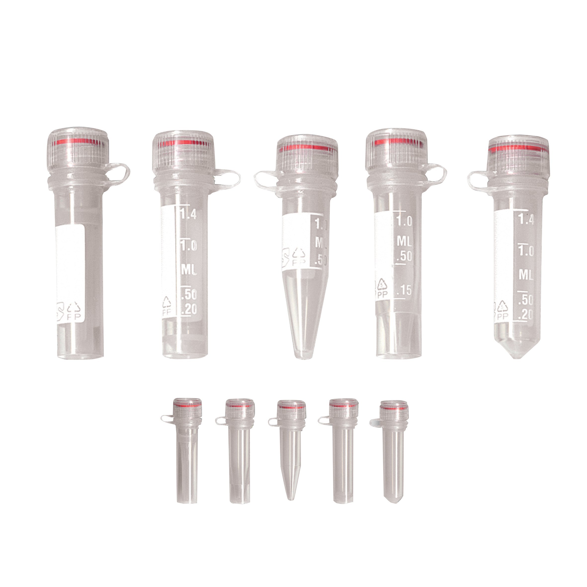 Neolab 7 4706 Micro Tubes 0.5 ml Sterile In Self Graduated, Cap and Finger Pull (Pack of 500)