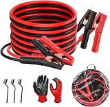 Anesty Jump Leads Car Jump Cables 2000A 4m Heavy Duty with Gloves Bag view 1