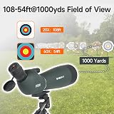 SVBONY SV28 Upgrade 20-60x80 Spotting Scope with Tripod Phone Adapter view 7