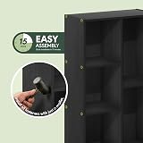 Furinno LUDER 5-Cube Bookshelf Blackwood Engineered Wood Tool Free Assembly view 4