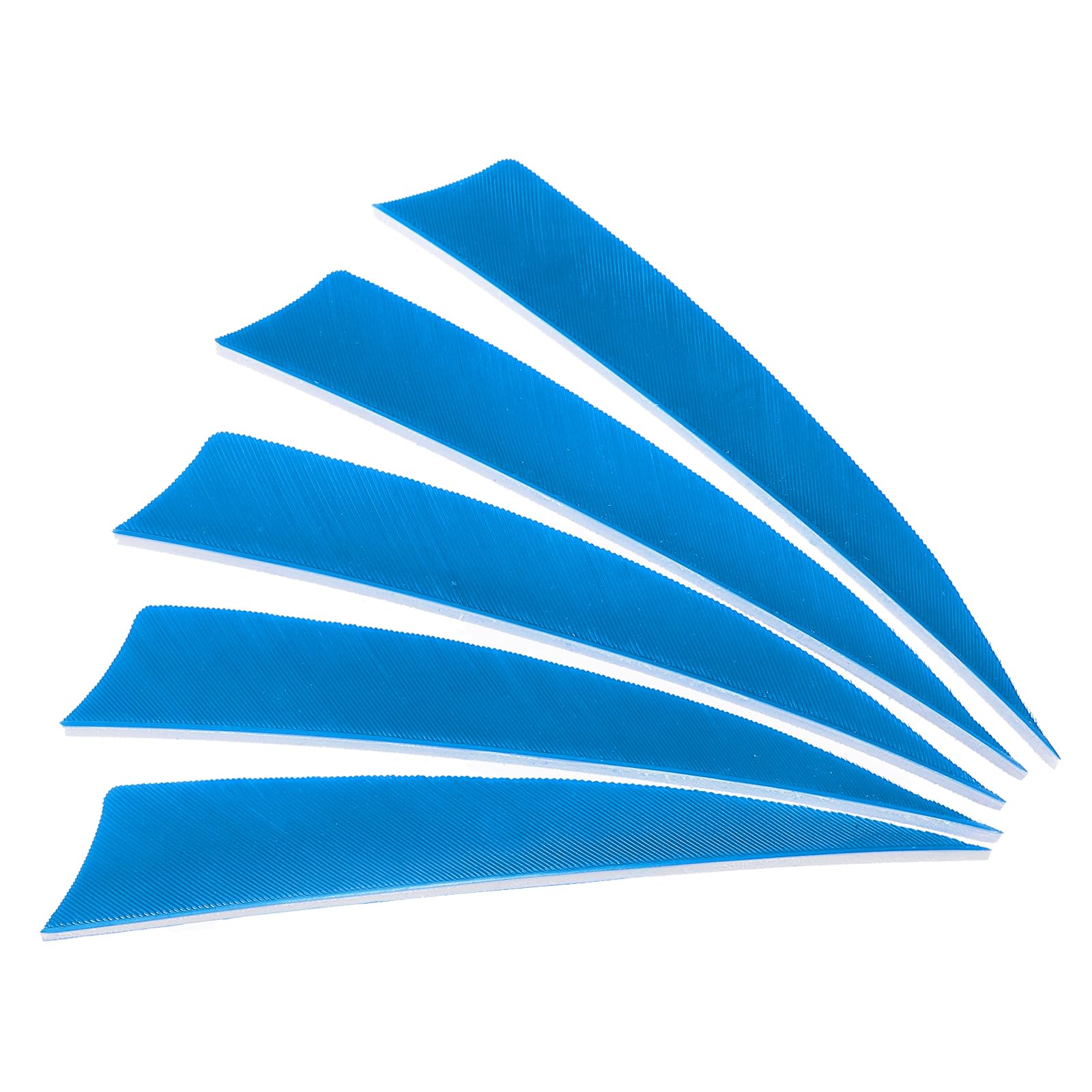PATIKIL Arrows Vanes 50 Pack 4 Inch Arrow Turkey Feather Fletch Left Wing Fletching Blue for DIY Target Shooting