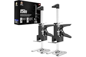 XCLIFES Labor Saving Handle 2 Pack,15 in Construction Jack, Wall Tile Locator, Multi-Function Height Adjustment Lifting Device, Door Panel Lifting Cabinet Jack, Raised by 9.8 in, Dynamic Load 420 LB