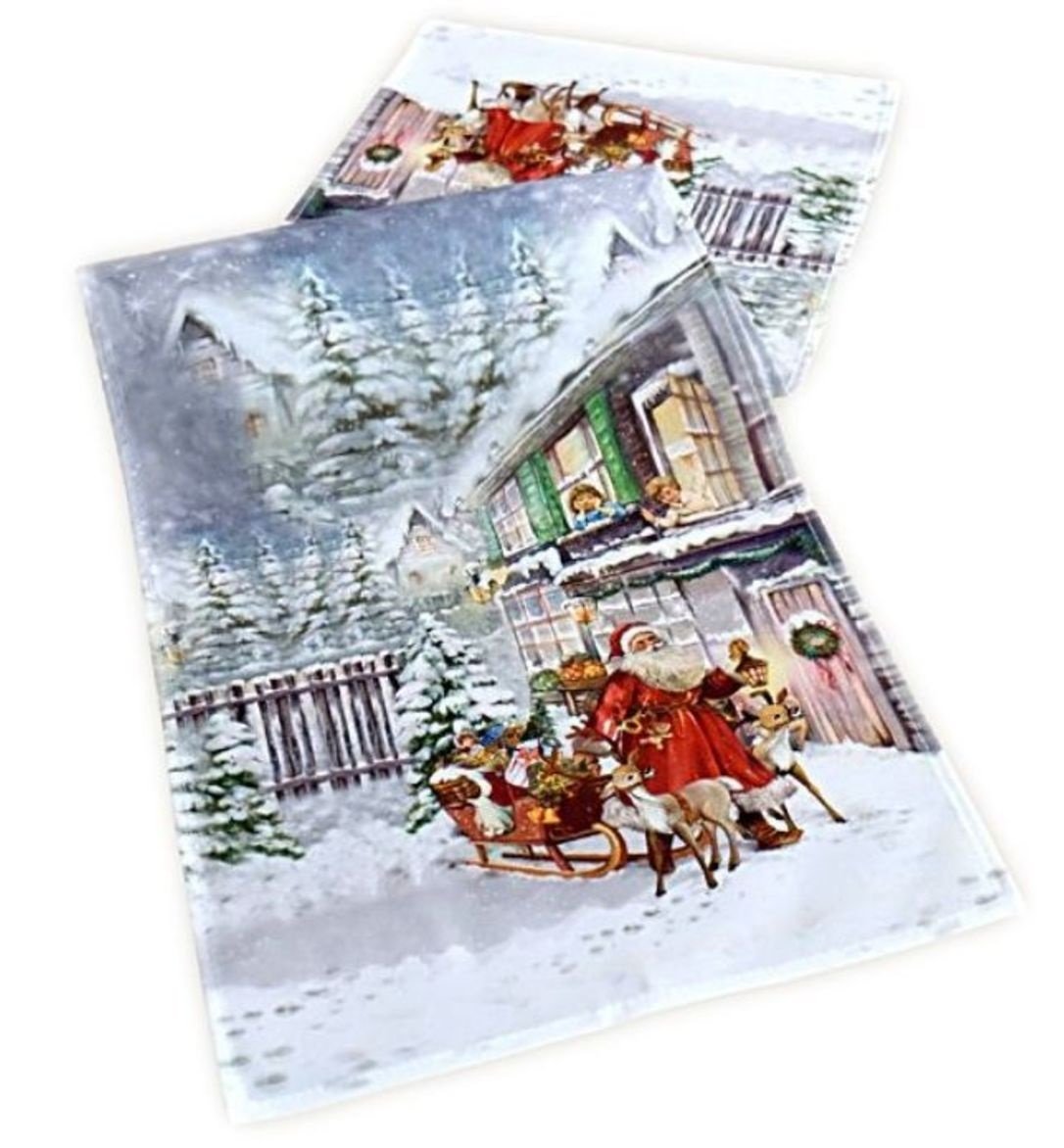 Raebel - Table runner – Santa Claus print motif – (40 x 140 cm)