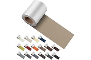 ILOFRI Self Adhesive Leather Repair Patch Tape 3x60 inch, Durable Self Adhesive Vinyl and Leather Repair Kit for Couches, Car Seat, Boat Seat, Sofa, Vinyl Upholstery, Chair, Interior - Ivory Brown #1