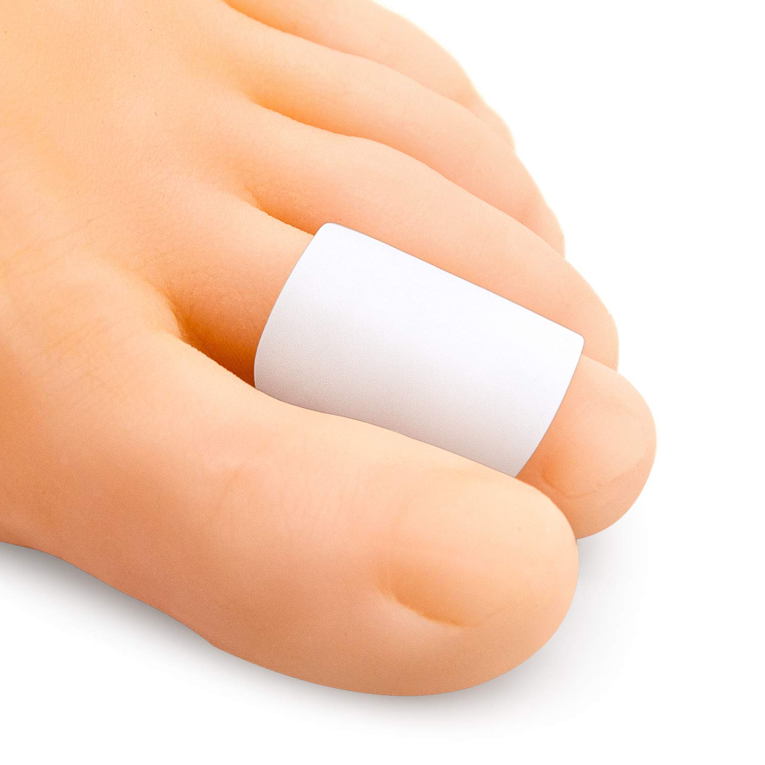 Bukihome 12 Pack Toe Protectors, Silicone Toe Caps to Cushion Toe Blister, Corn, Callus, Great for Running, Walking, Stop Toe Pain. (white2)