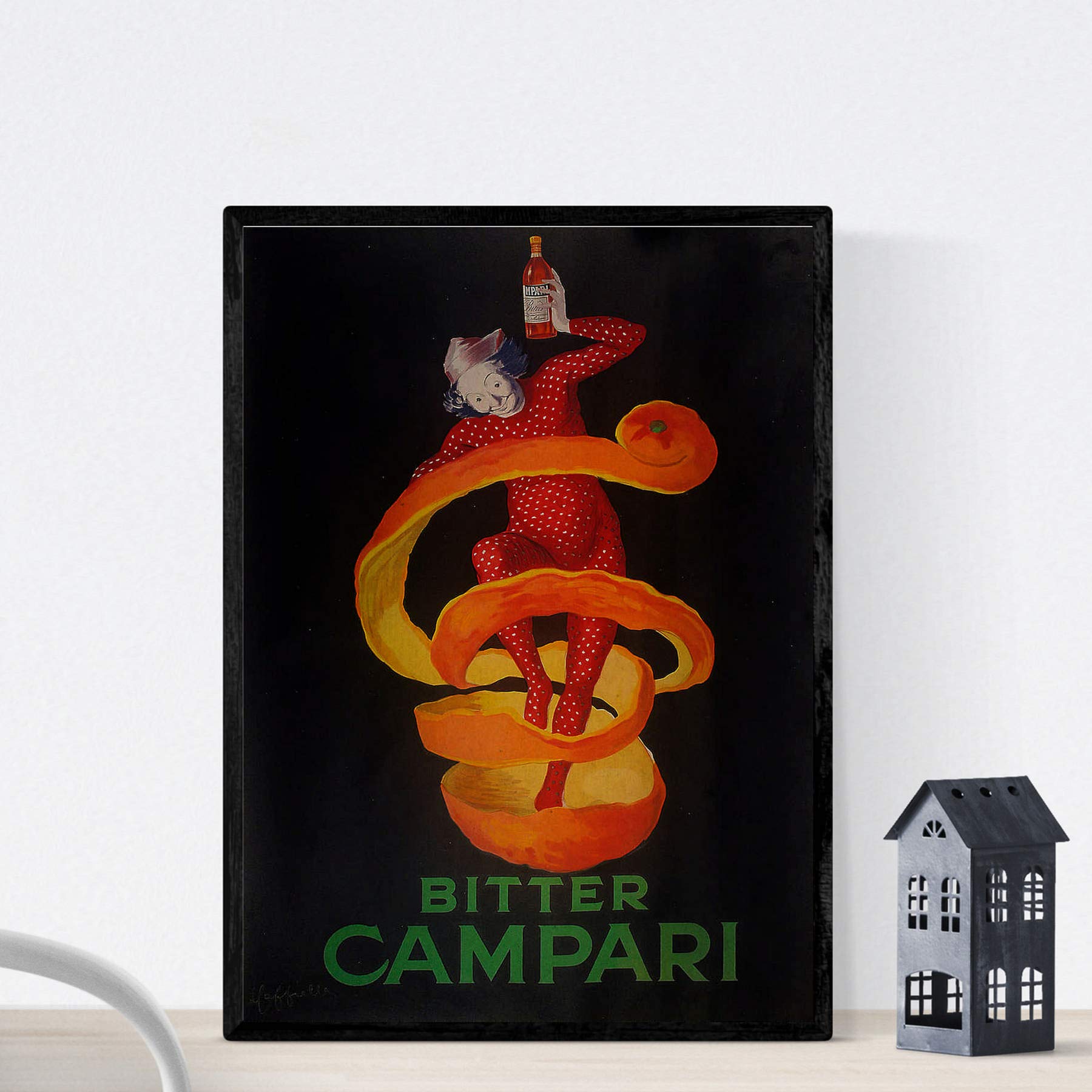 Nacnic Vintage Poster Vintage Italian Campari ad 1921. Size A4