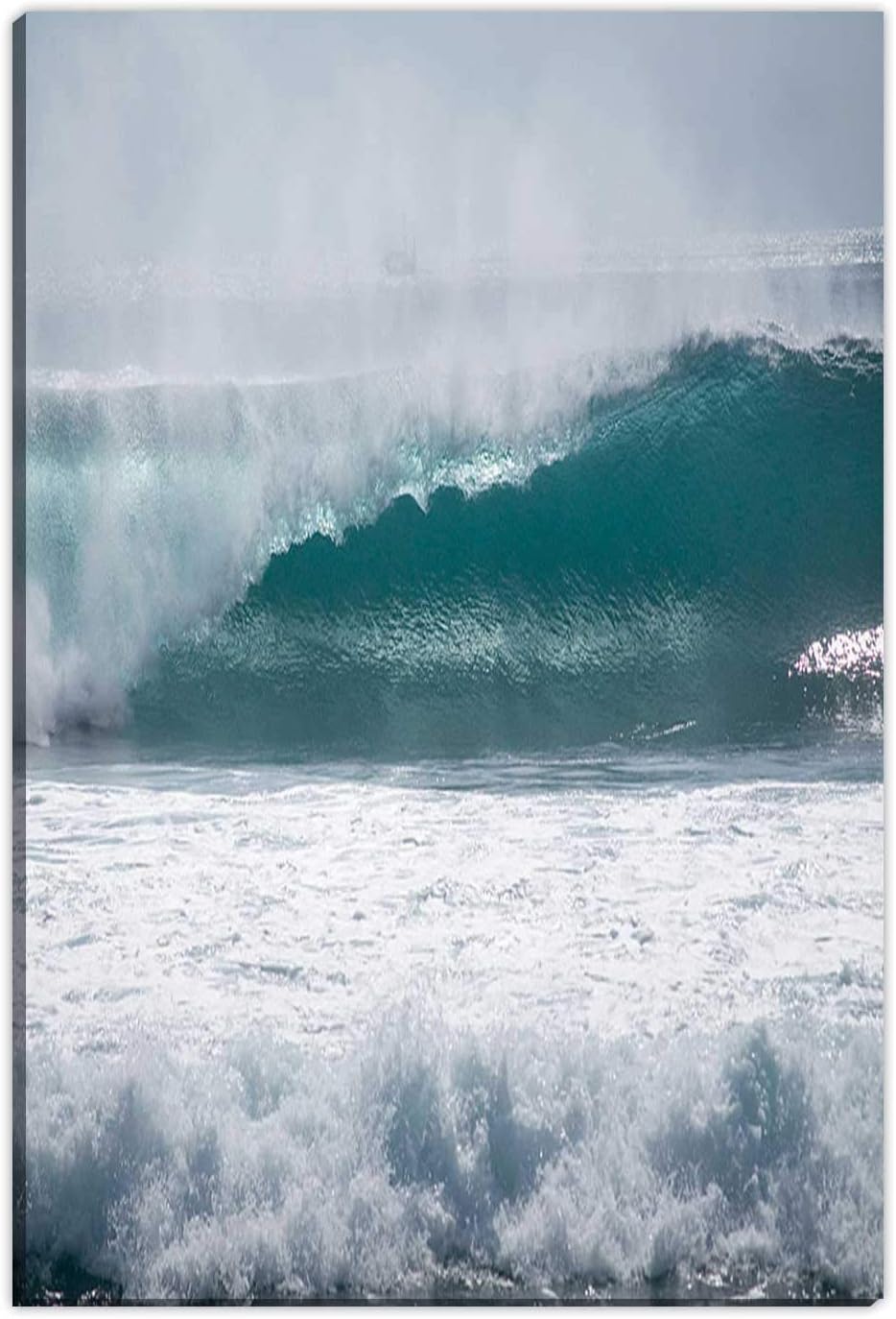 Hitecera Perfect Wave Painting Canvas Set,187175 Wall Art for Office,8 x12in