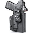 WARRIORLAND IWB Kydex Holster Optic Cut Compatible with Glock 17 19 19X 44 45 Gen 3-5 & G23 32 Gen 3-4 TLR-8/TLR-8A, Inside Waistband Conceal Carry, Adj. Cant & Retention, Right Hand