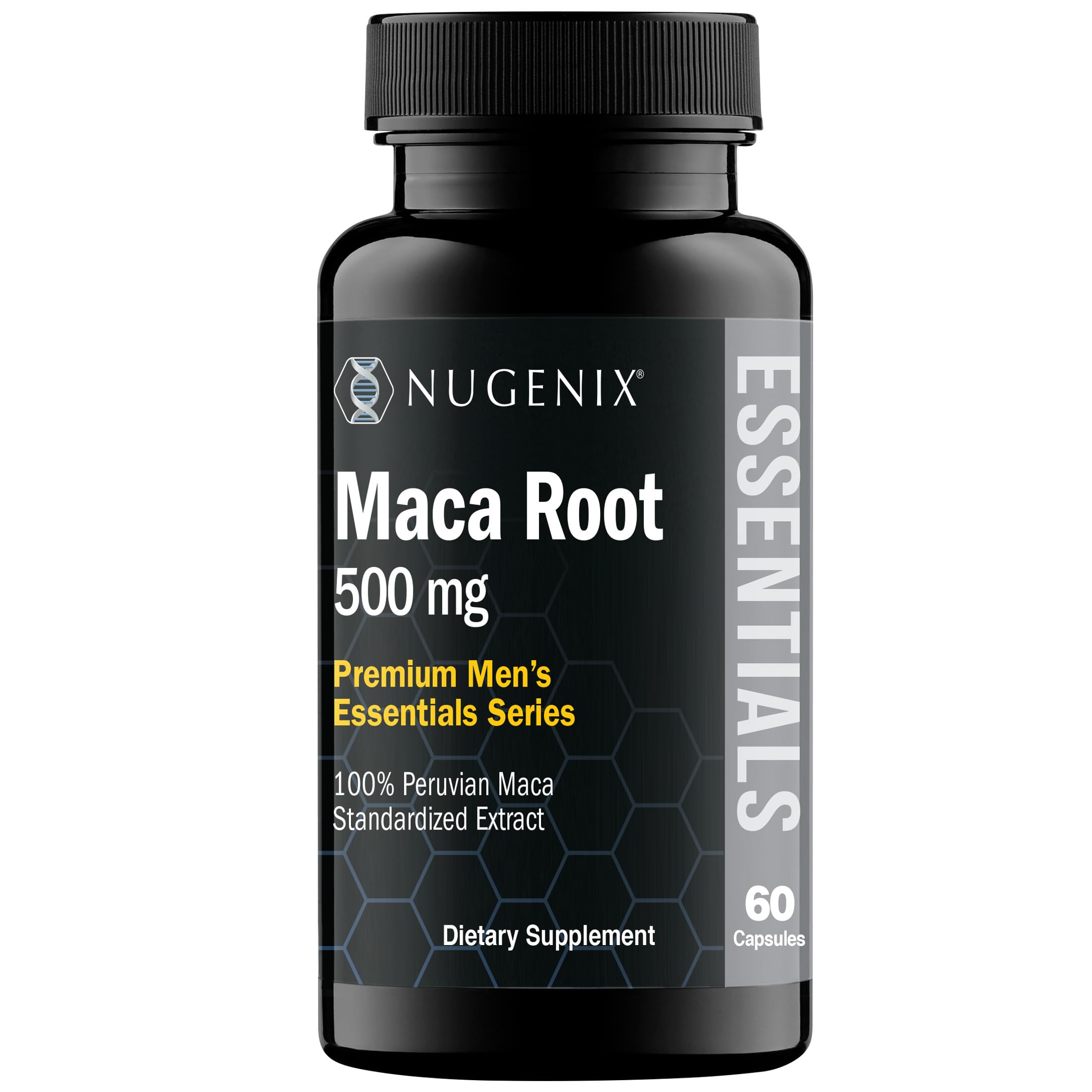 Nugenix Total-T Essentials Maca Root Powder - Free and Total Testosterone Booster, Support for Men's Health and Vitality