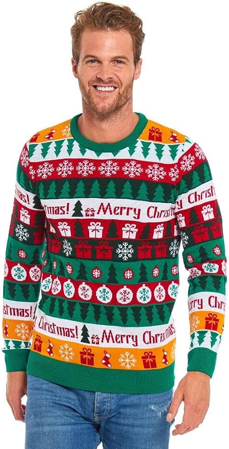 Costume Déguisement Noël Humoristique 'U LOOK UGLY TODAY' - Complet Avec Pantalon Et Cravate