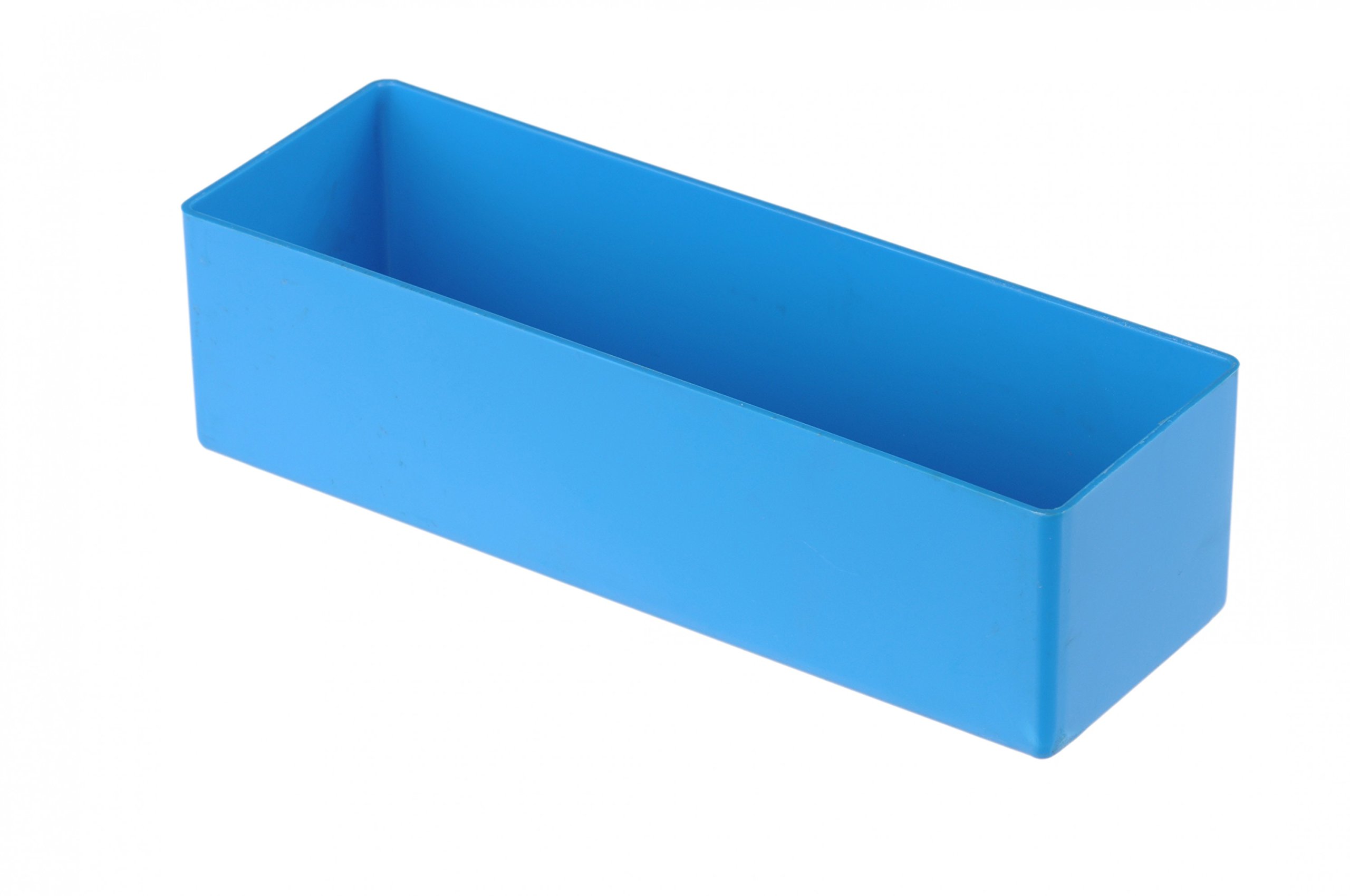 hünersdorff Insert box made of high-impact polystyrene (PS), dimensions: 162 x 54 x 45 mm, colour: blue.