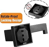 HITSLAM Matte Black Toilet Roll Holder Wall Mounted 304 Stainless Steel 2 Pack view 4