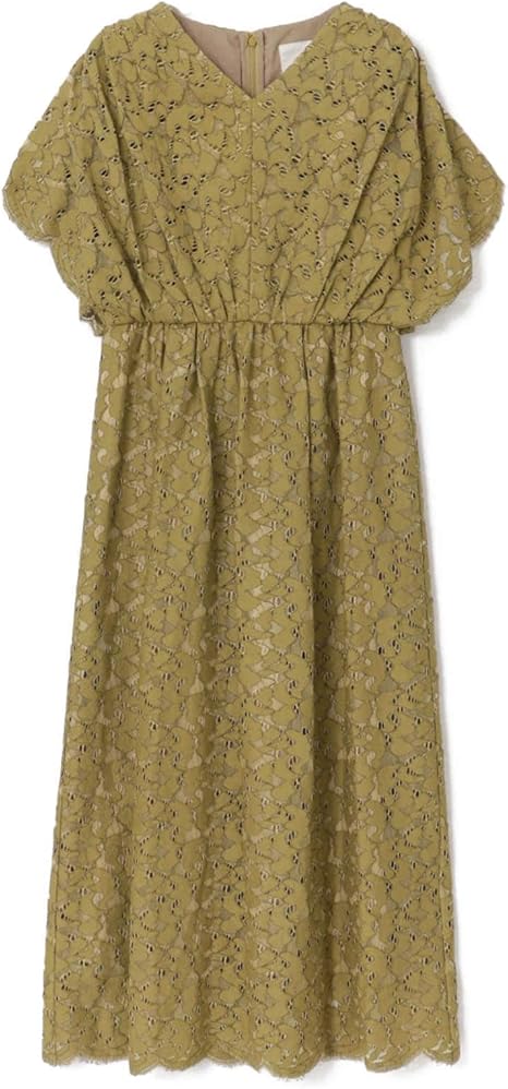 Amazon アーバンリサーチ ロッソ ワンピース ドレス Chaco Rosso ラッセルレースドレス レディース Crs G Yellow Free ワンピース チュニック 通販