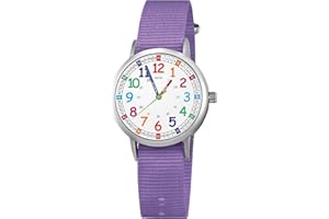 ITOOZYNN Kids Watch for Girls and Boys,for Children's Toddler Learning Time and Easy to Read Time, Analog Watch for Boys and Girls Ages3~11