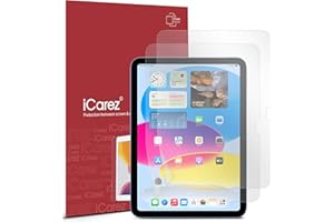 iCarez Anti-Glare Matte Screen Protector for iPad 10, 2-Pack Reduce Fingerprint Bubble Free with Hinge Installation (No Home Button iPad 10th Generation 10.9-inch 2022 released)