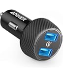 Anker 39W Dual USB Car Charger with Quick Charge 3.0, PowerDrive Speed 2 for Galaxy S7/S6/Edge/Plus, PowerIQ for iPhone Xs/XS Max/XR/X/8/7/6/Plus, iPad Pro/Air 2/Mini, LG, Nexus, HTC and More