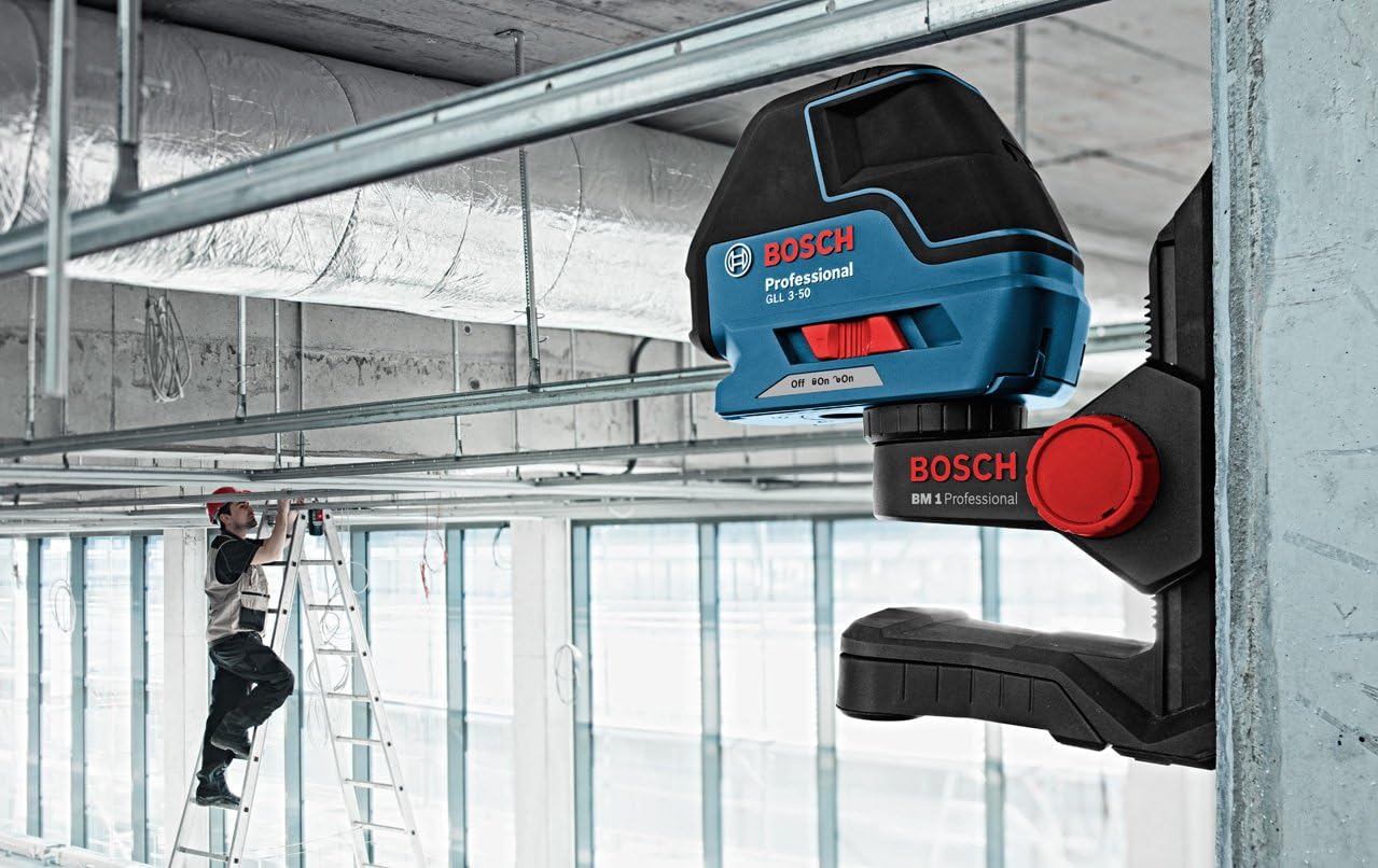 Bosch Professional Laser Level GLL 3-50 (red Professional laser, interior, working range: 10 m, 4 x battery AA, turning mount - Image 3