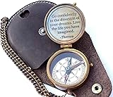 Thoreau's Go Confidently Quote Engraved Nautical