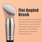 TEOYALL Flat Angled Brushes - Foundation, Concealer, Bronzer Set (3 Sizes) view 4