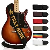 Custom Guitar Strap, Personalized Embroidered Guitar Strap, Custom Name and Icon Guitar Straps, Gift for Music Lovers