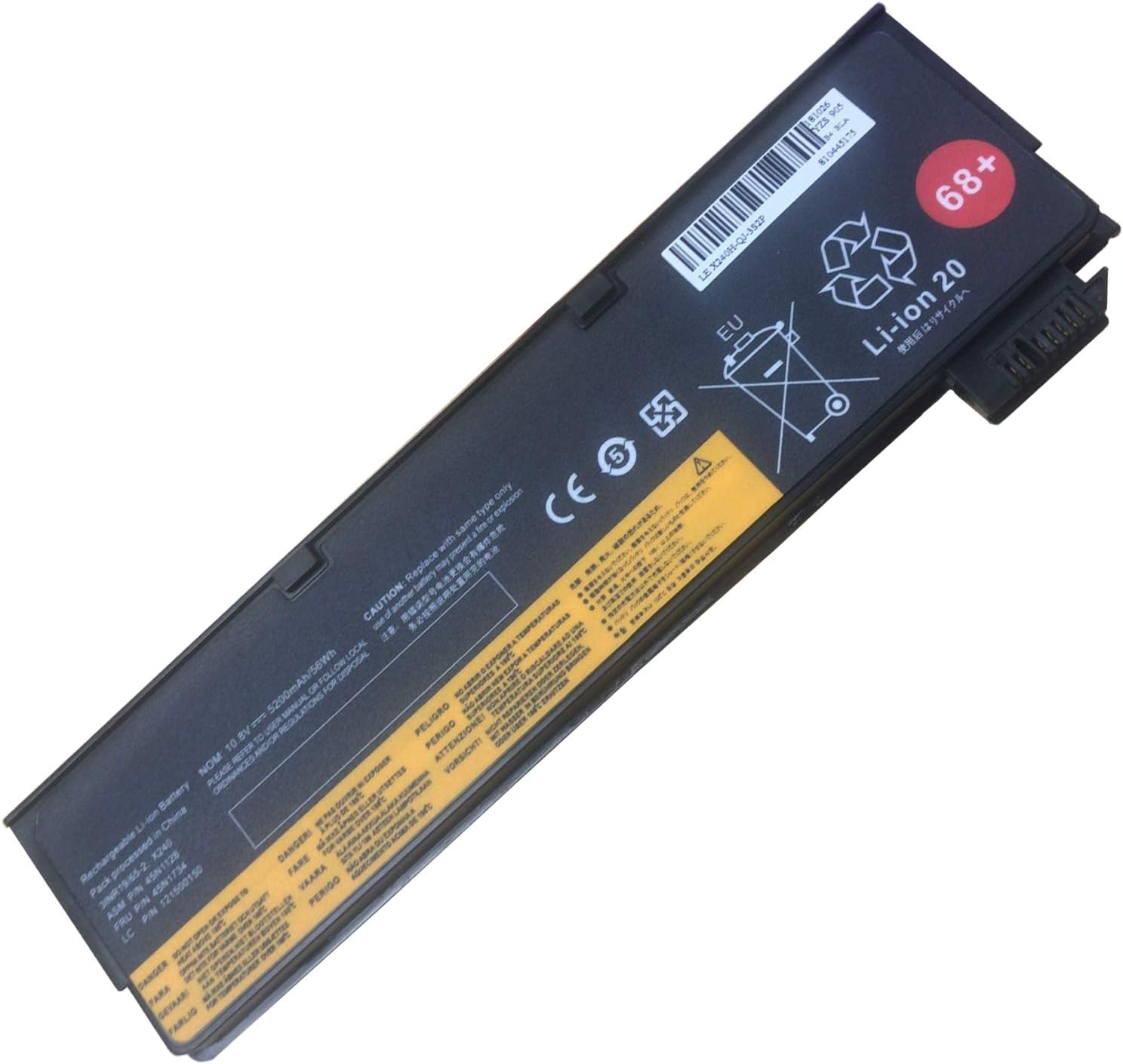 XITAIAN 10.8V 56Wh 5200mAh 45N1124 45N1128 0C52862 Replacement Battery for Lenovo ThinkPad X240 X250 X260 T440 T450 T440S T450S T460 T460P T550 W550S T560 45N1125 45N1127 45N1144 45N1769 68+