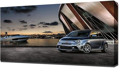 Amazon Com Lilarama Usa 17 Fiat Abarth 695 Rivale 175 Anniversary V1 Canvas Art Print Wall Art Canvas Wrap Posters Prints