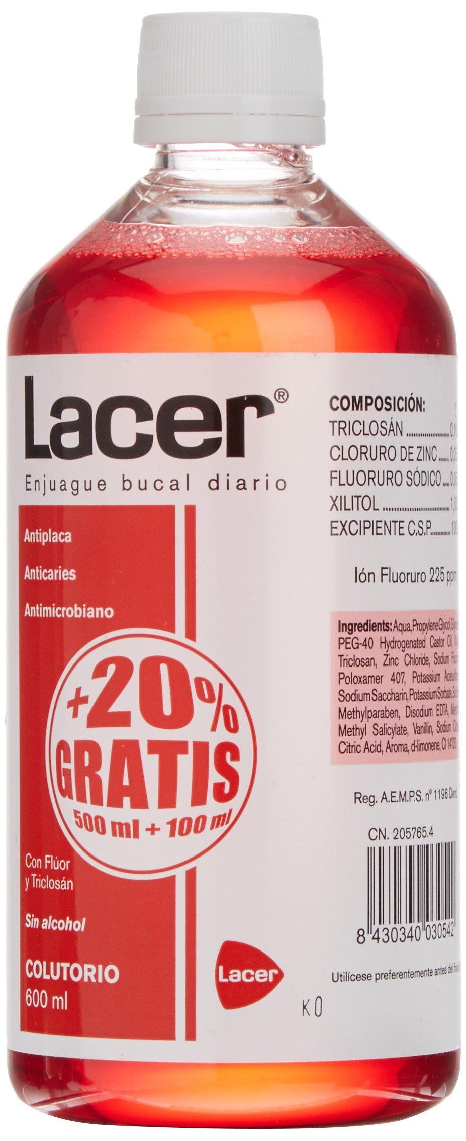 LACER COLUTORIO 500ML + 100ML