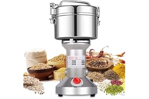 LEJIEYIN Electric herb Grinder 550g High Speed Electric Stainless Steel Spice Grinder Electric Flour Mill Herb Grinder Powder Machine for Dry Food Grin