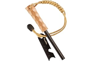 SMALLDU Ferro Rod Fire Starter, Survival Flint and Steel Fire Starter Kit for Hiking, Bushcraft,Camping Essentials Gear, Emergency Supplies - Ideal Gift for Explorers