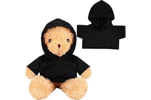 Litherr S Sublimation Stuffed Bear Tshirt Fit 14-18 Inch Plush Bear Lovely Tiny Blank Stuffed Animal Clothes Easy Matching Doll Accessory Make Your Unique Stuffed Doll Outfit