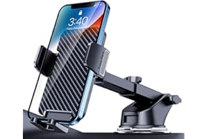 BIPOPIBO Phone Mount for Car Phone Holder Mount Cell Phone Holder Car Universal Phone Stand for Car Dashboard Windshield Cell Phone Automobile Cradles Fit iPhone Android