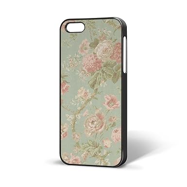B 141 Black Vintage Floral Wallpaper Quirky Cool Iphone 5