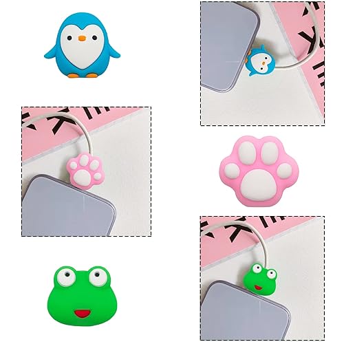 ZAKVOOR 27 Pieces Cute Cable Protector for Phone Charger, Animal