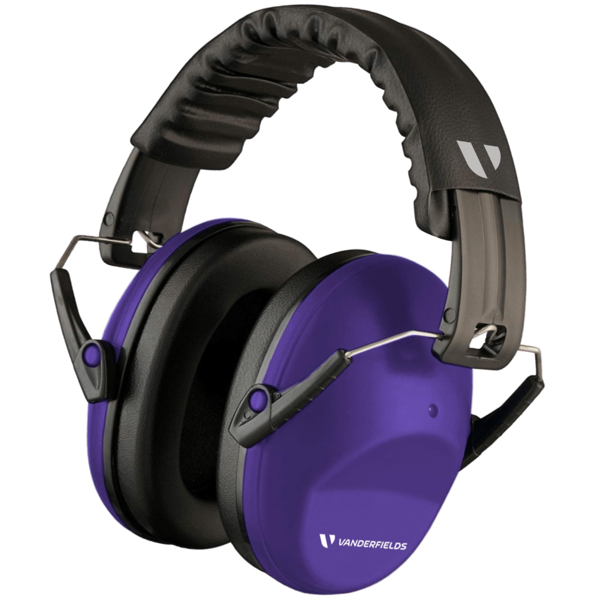 Vanderfields Premium Ear Defenders - Hearing Protection Earmuffs - Broad Spectrum Sound Reduction 33 dB at 2K Hz Noise Cancelling - Headset Noise Cancellation Adults and Teens - Purple Power