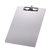 304 Stainless Steel Metal Dry Erase Clipboards with