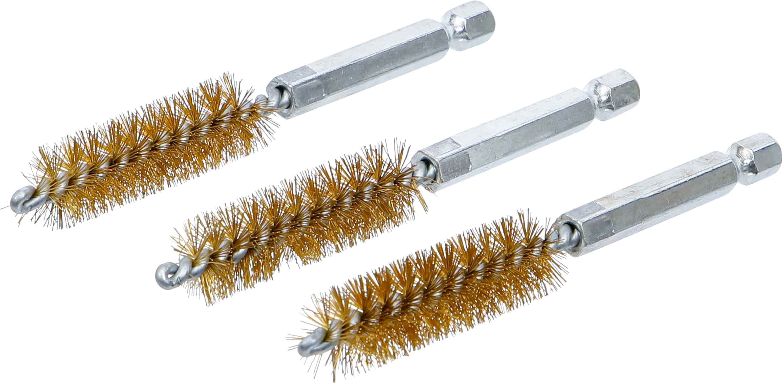 BGS 3078-13-M | Brass Brush | 13 mm | 6.3 mm (1/4") Drive | 3 pcs.