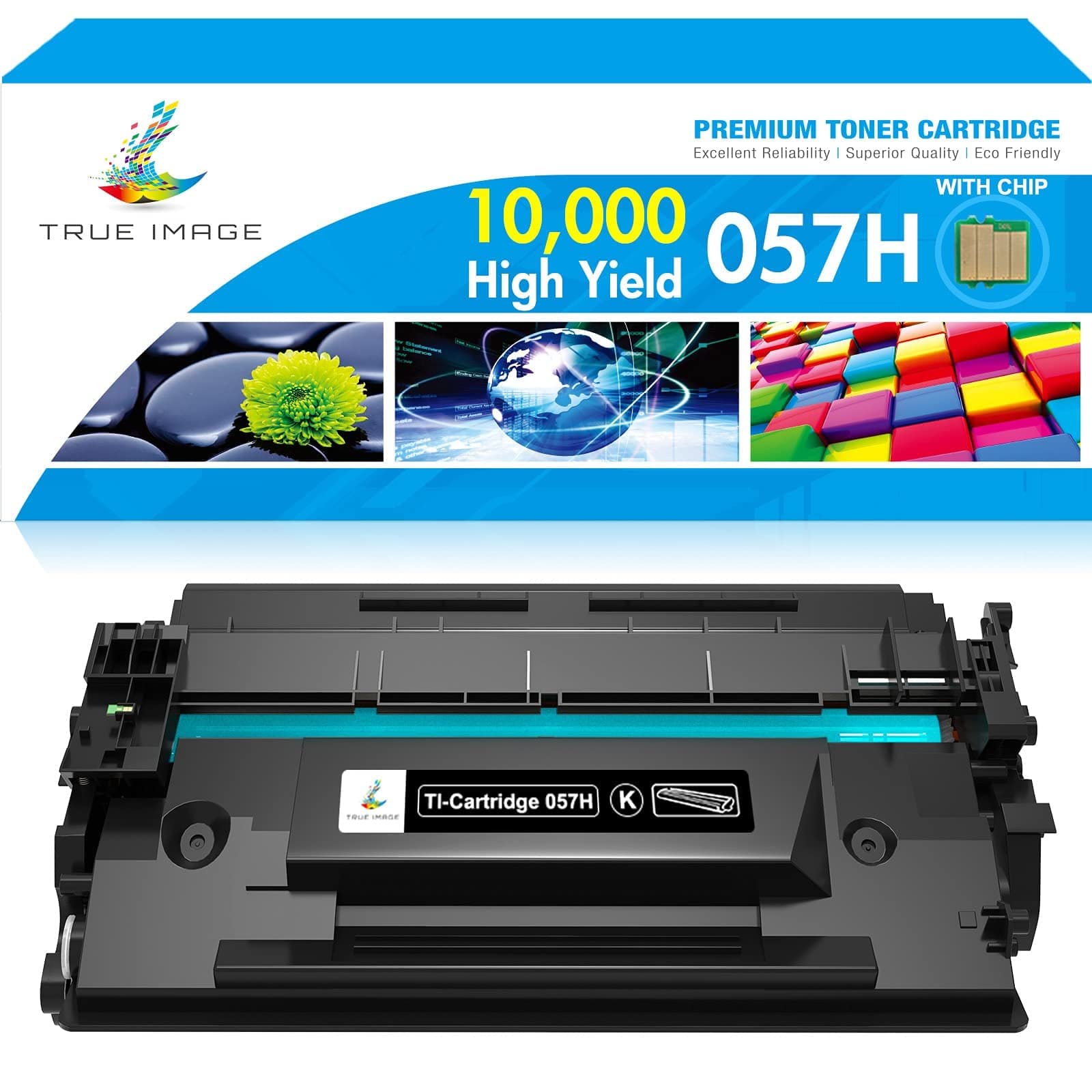 057H 057 High Yield Toner Cartridge: Replacement for Canon 057H 057 CRG-057H Work with ImageCLASS MF445dw LBP226dw LBP227dw LBP228dw MF448dw MF449dw LBP226 MF445 Printer Ink (Black, 1-Pack)