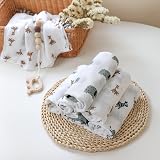 GLLQUEN BABY Muslin Squares 6 Pack 70x70 cm Cotton Bamboo Blend view 6