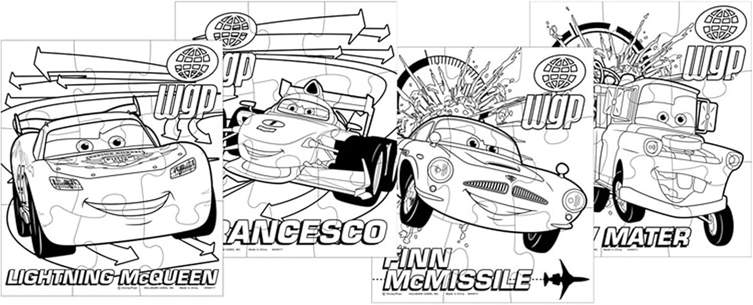 Disney Cars 2 Color Your Own Puzzles ディズニーカーズ2色独自のパズル ハロウィン クリスマス コスプレ 仮装 通販 Amazon