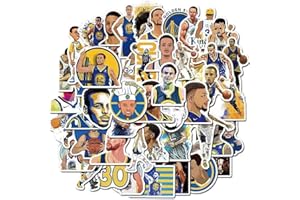 ZIYZIIY Basketball Star Stickers Curry Sticker Small Decals |50 Pcs| for Hydro Flasks Laptop Phone Case Computer Water Bottle…