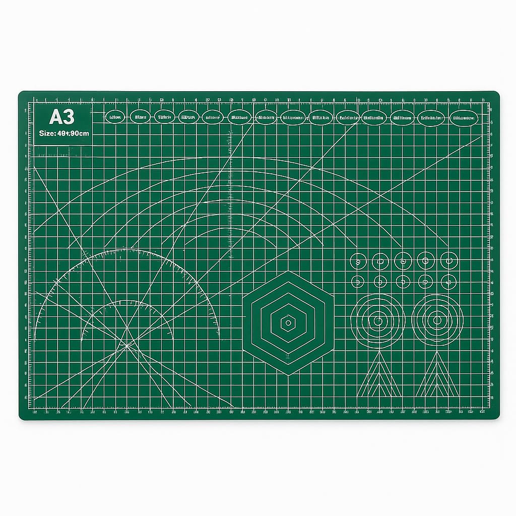 OUTLETISSIMO® Cutting Mat 45X30CM A3 REGENERATING SURFACES DOUBLE SIDED GREEN 3mm