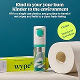 Wype Refill 2 x 100ml Toilet Roll Gel Flushable Wet Wipe Alternative view 4