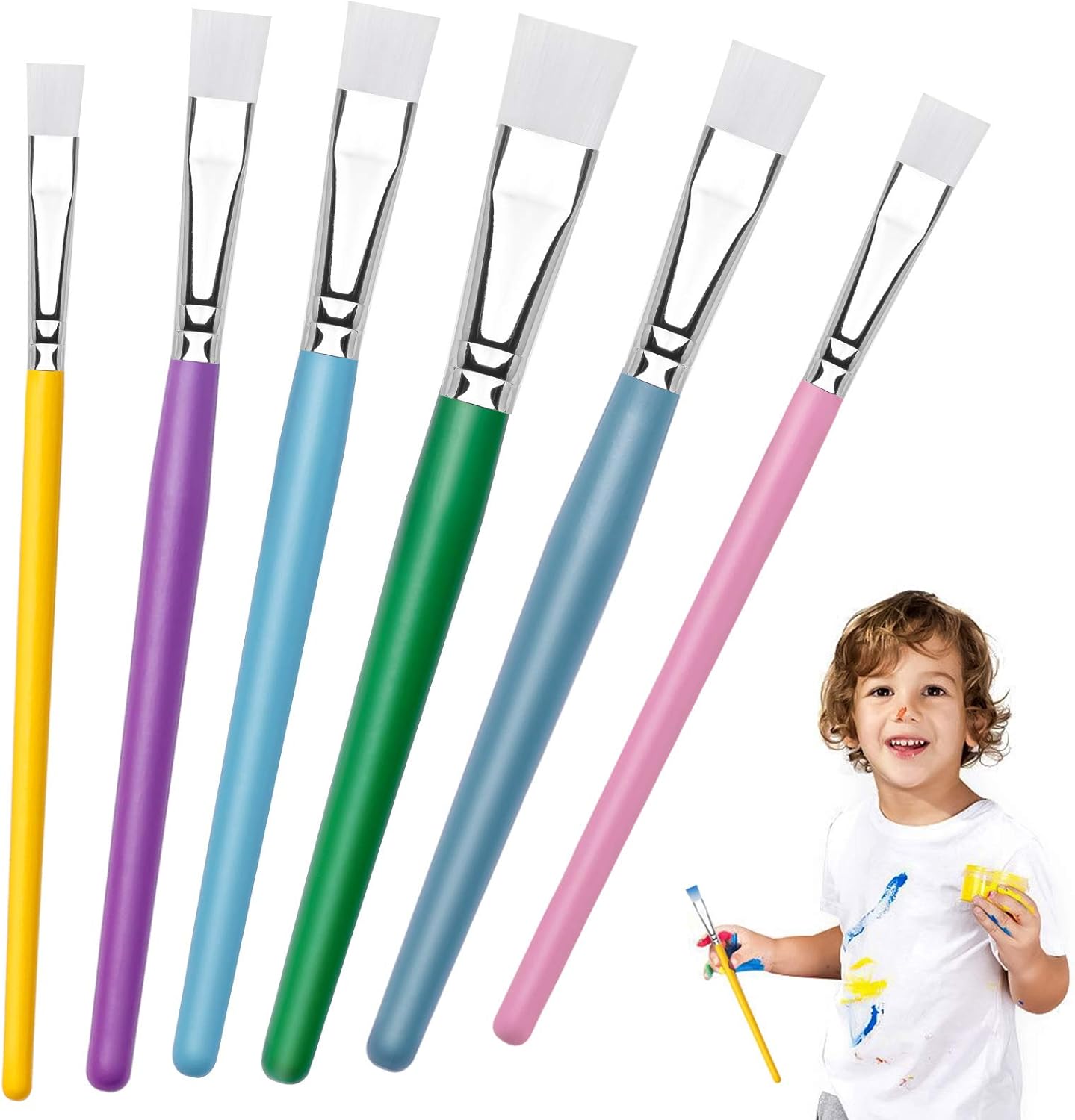 Industrial & Scientific Jumbo Paint Brushes Paint Brushes for Kids Four