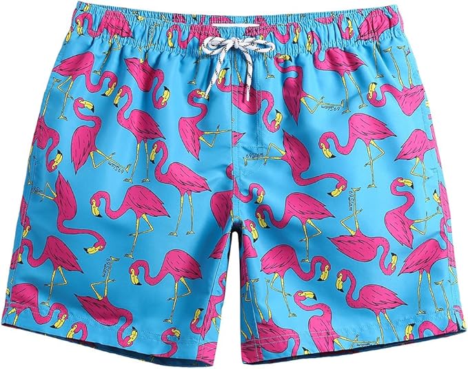 mens flamingo swim shorts
