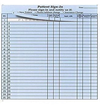 Doctors Office Sign In Sheet Template