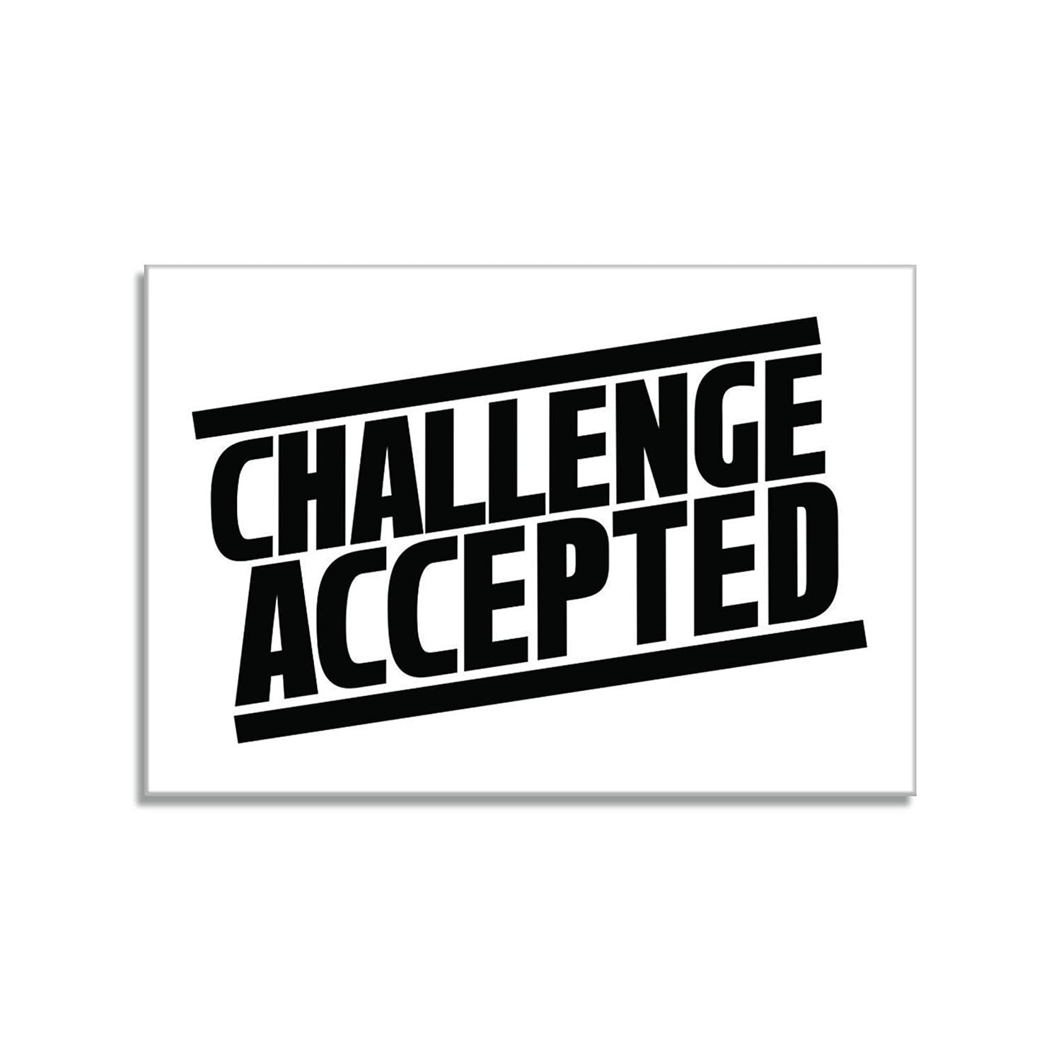 Mc Sid Razz The Challenge Accepted Rectangular Fridge Magnet ...