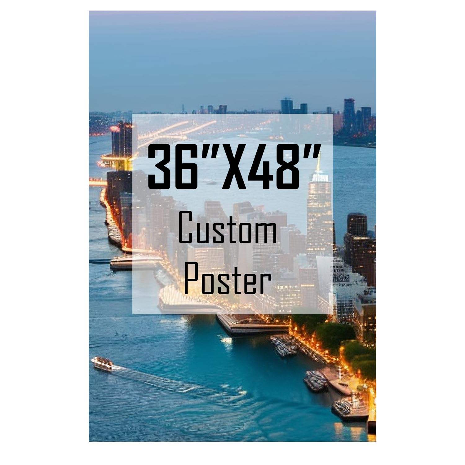 Personalized Custom Poster Print (Unframed,36''x48'') - Upload Your Image/Photo - Canvas Prints Print Any Photos, Images ﻿