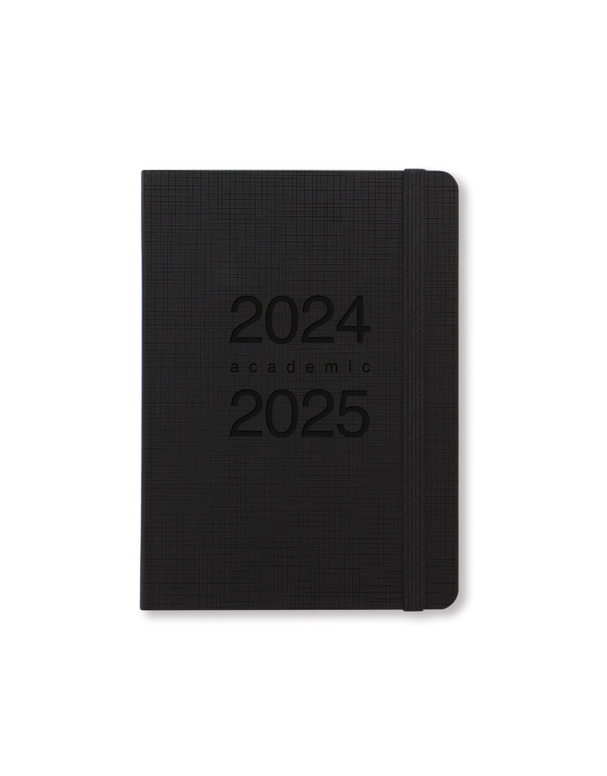 Letts of London Memo A6 academic 2024/2025 day to a page with appointments diary - black