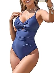ZAFUL Women's One Piece Swimsuits Cut Out Tummy