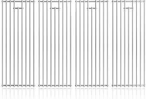 DPZM 4Pack 19.25" Stainless Steel Cooking Grates Replacement Parts For16517 Bull 8248 LP, 18249 NG, Angus 47628, Brahma, Lonestar Select 87048,87049, Outlaw Steer Premium, 7 Burner Premium 18248,18249